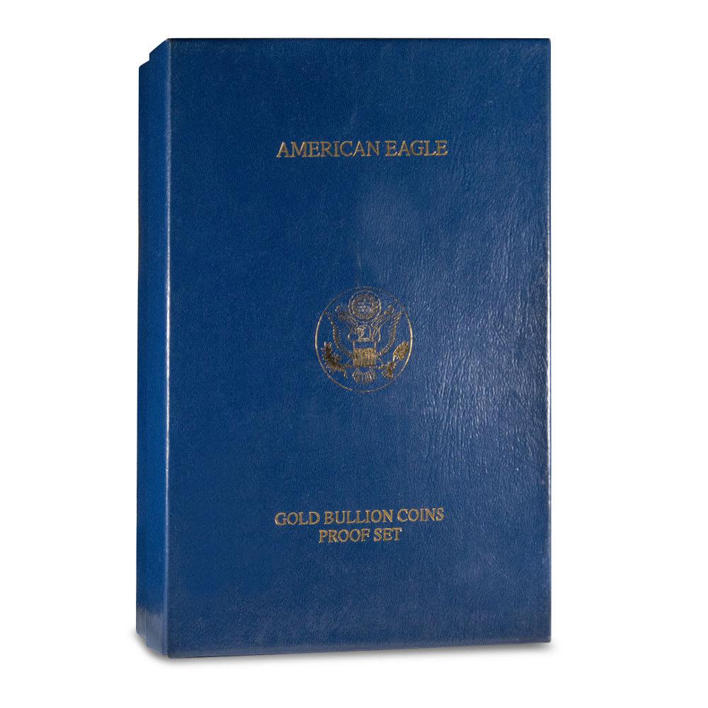 2002-W American Gold Eagle 4-Coin Proof Set with Box and Certificate of Authenticity