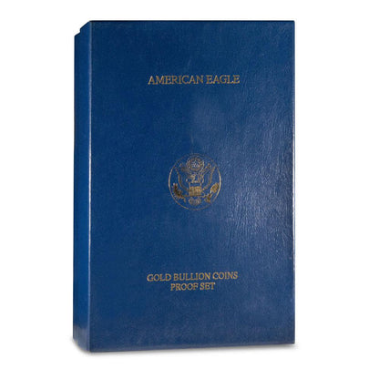 2002-W American Gold Eagle 4-Coin Proof Set with Box and Certificate of Authenticity