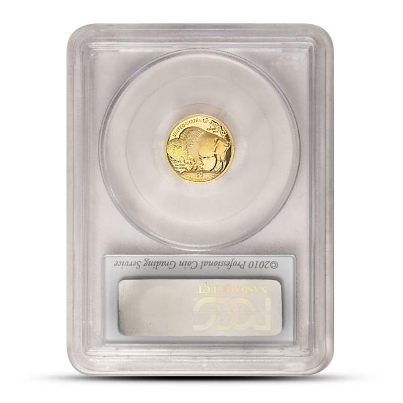 Flawless 2008-W 1/10 oz Proof American Gold Buffalo Coin PR/PF70 Certified